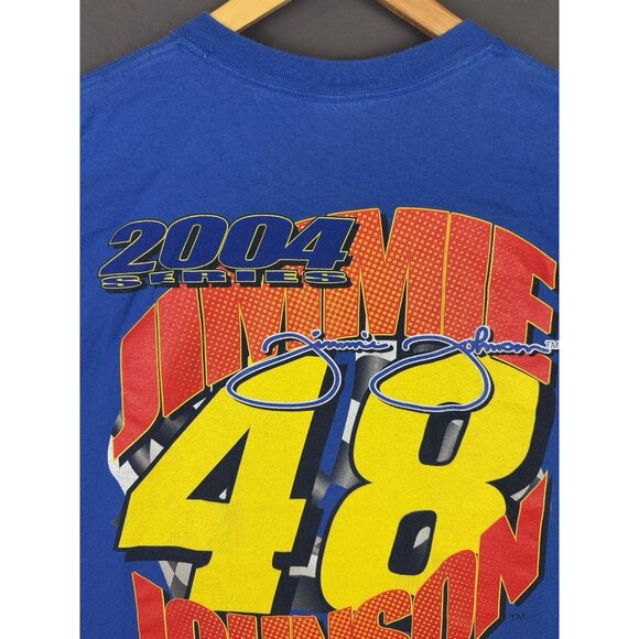 Vintage Y2K Nascar Jimmie Johnson Hendrick Nextel Car Racing Chevy XL Tee Rare - Picture 9 of 14